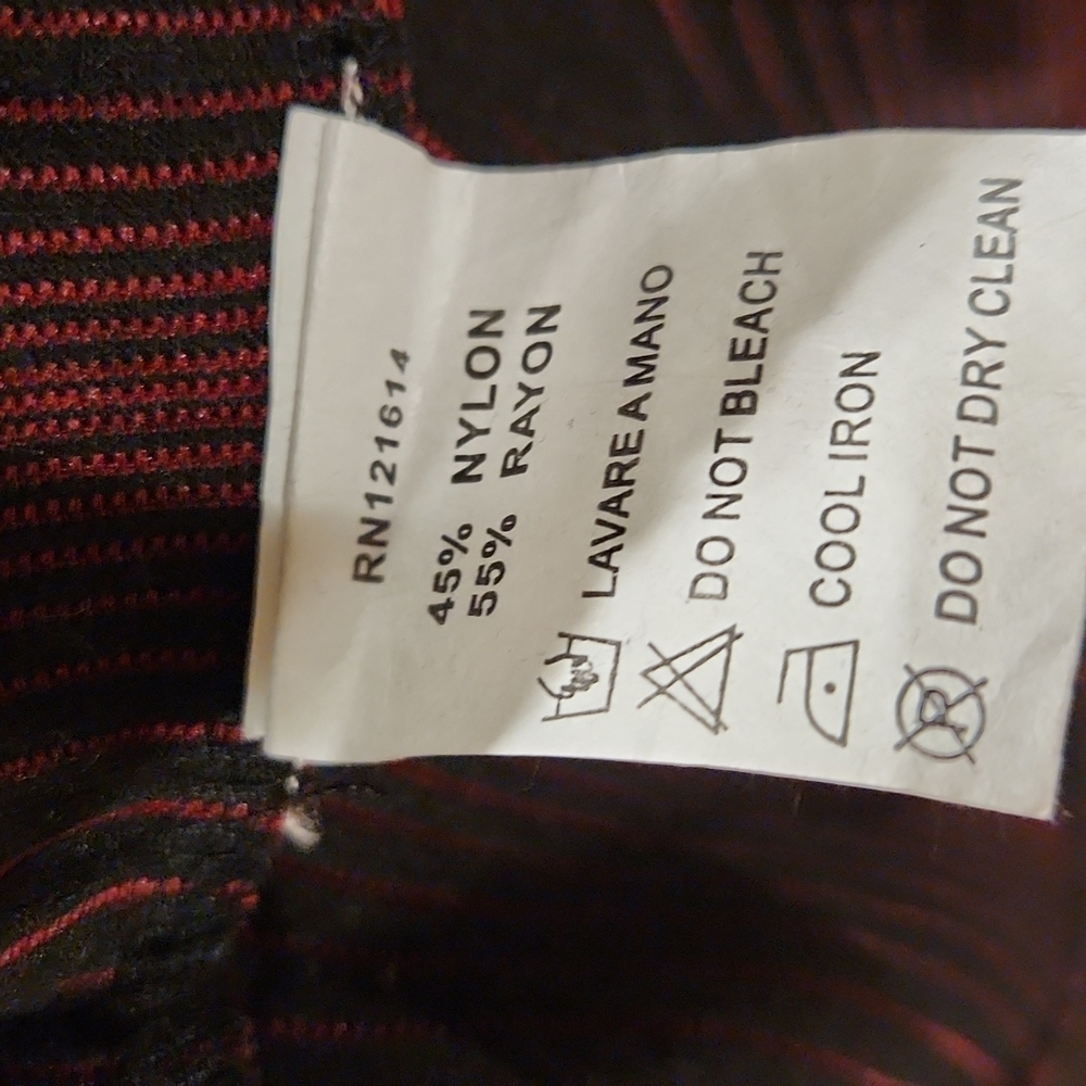Dzhavael Couture | Red & Black Puff-Sleeve Coat Women's Large - Picture 7 of 7